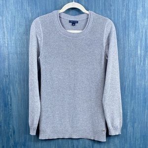 Metallic shimmer silver Tommy Hilfiger sweater